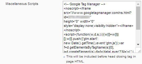 Código de Google tag Manager ejemplo